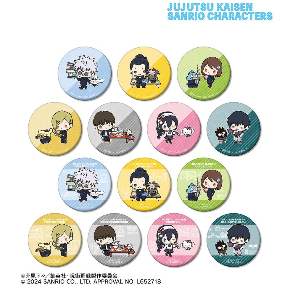 Jujutsu Kaisen x Sanrio Characters Trading Hidden Inventory / Premature Death Matte Can Badge