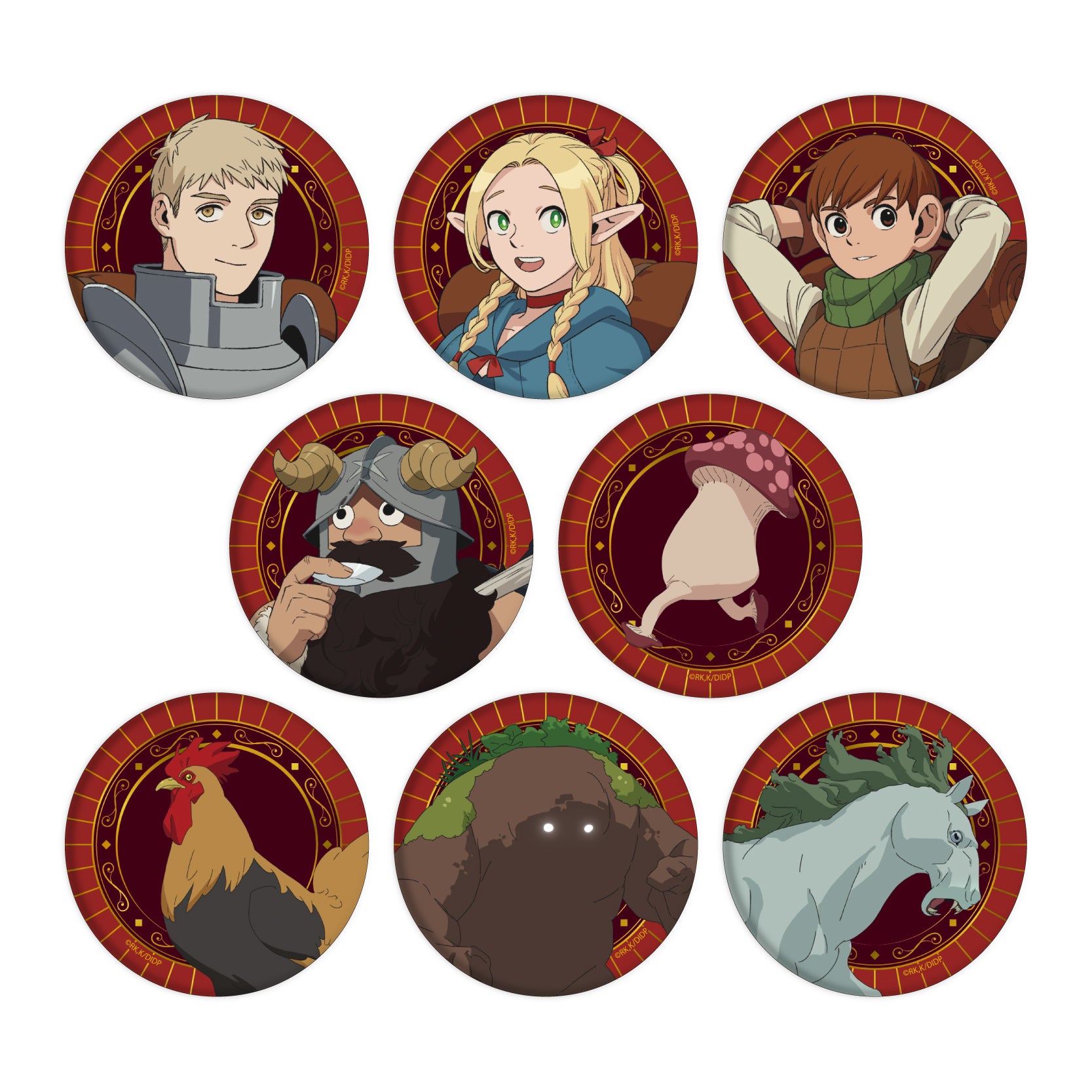 Hologram Can Badge (57mm) Delicious in Dungeon 01 Official Illustration