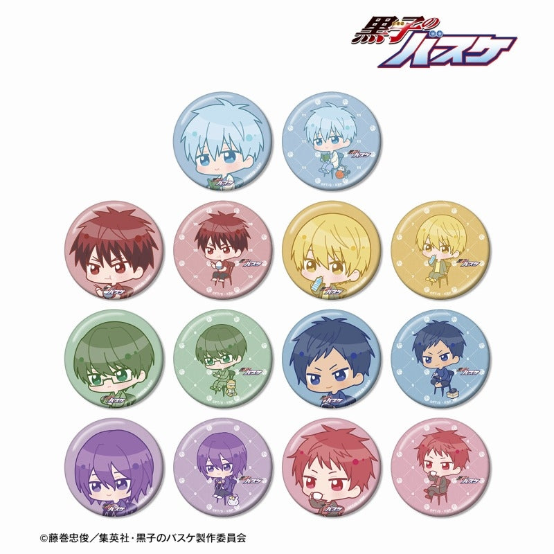Kuroko's Basketball Trading Chibi Chara A Moment in The Morning Ver. Metallic Can Badge