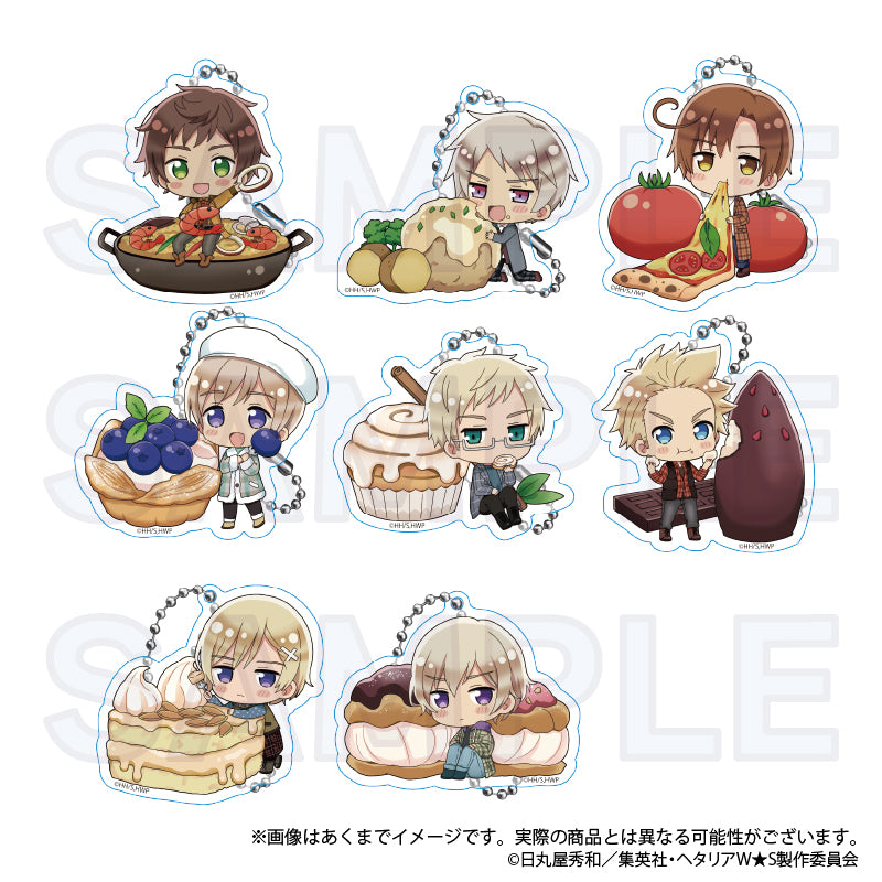 "Hetalia World Stars" Trading Acrylic Key Chain Yummy! Ver. Vol. 2