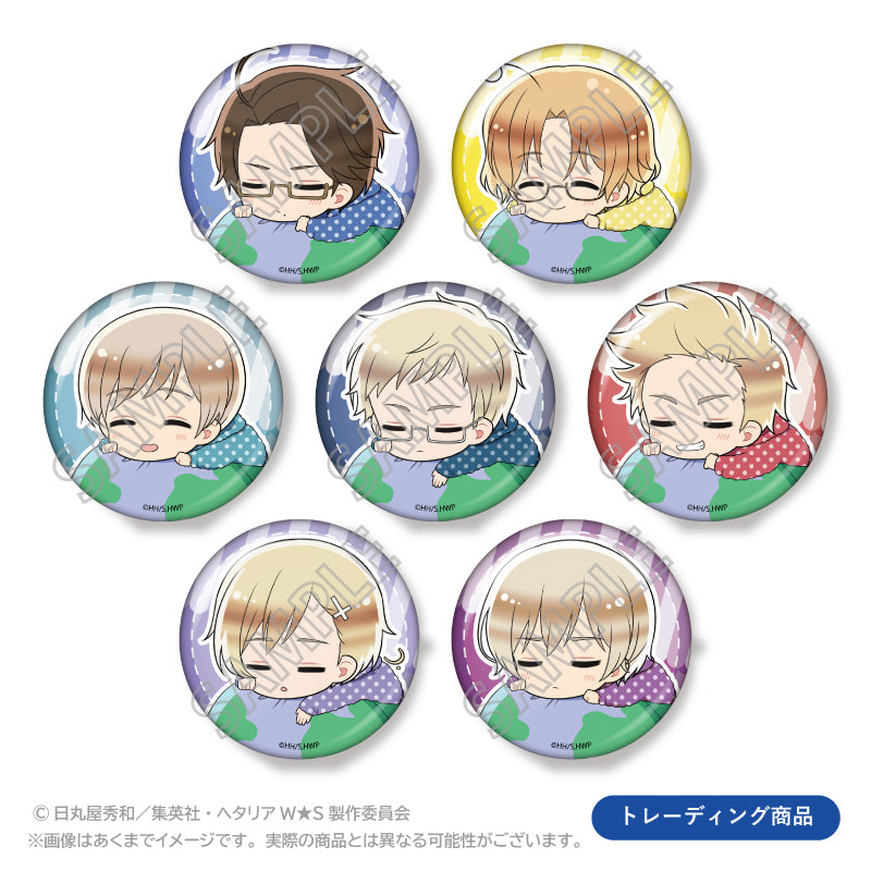 "Hetalia World Stars" Trading Fuwamin Can Badge C Box