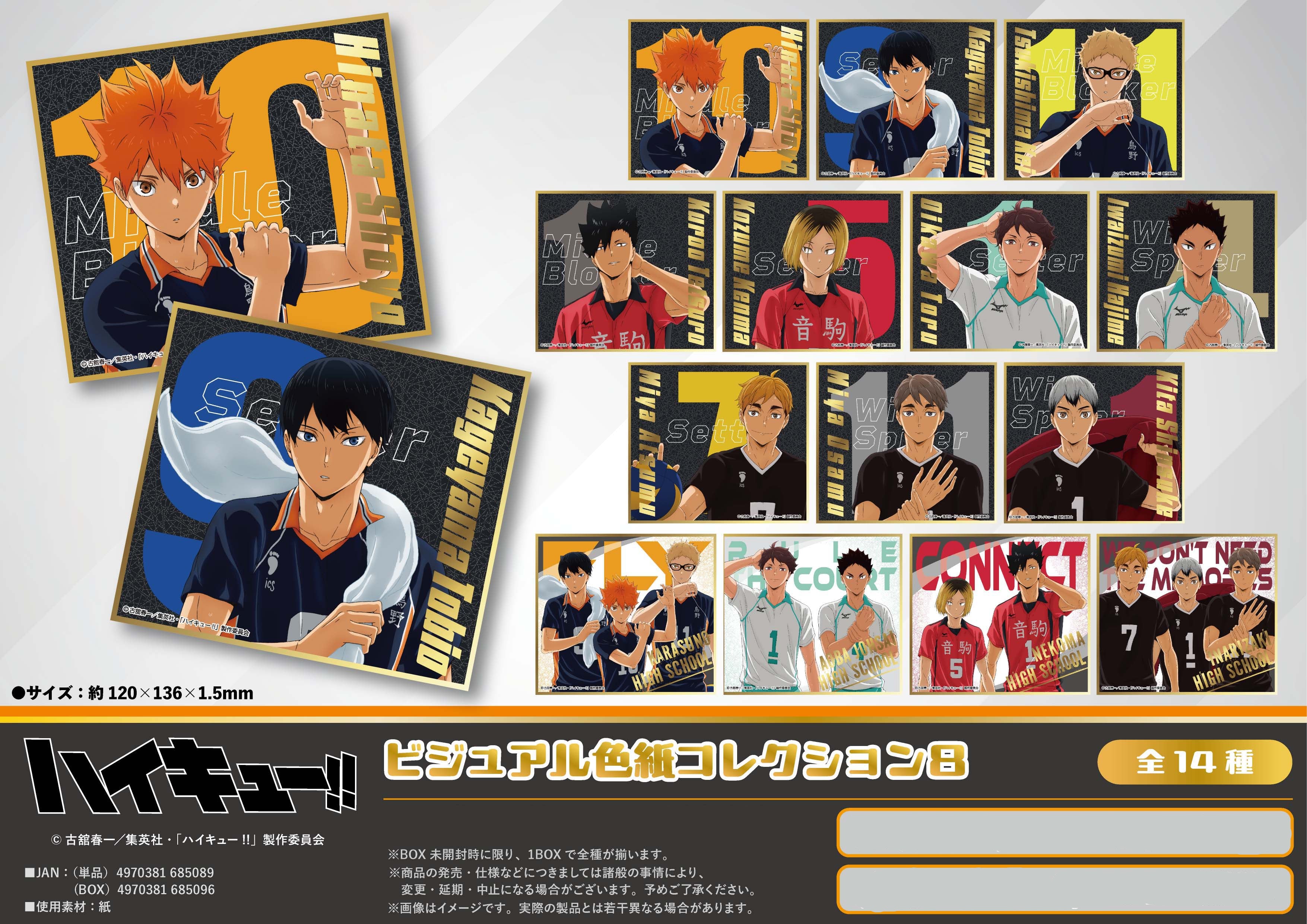 "Haikyu!!" Visual Shikishi Collection 8