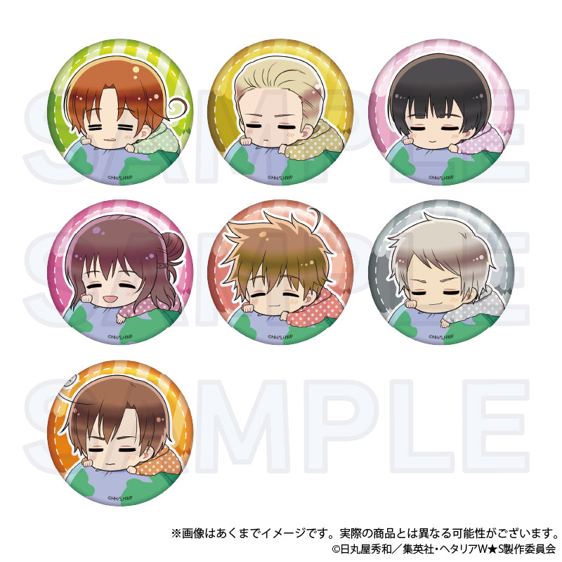 "Hetalia World Stars" Trading Fuwamin Can Badge A Box