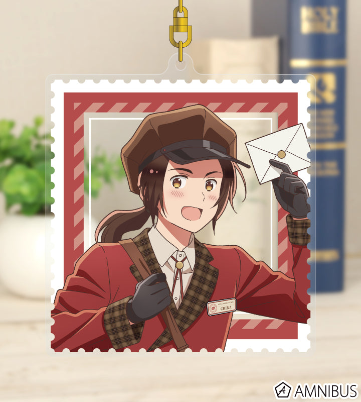 Hetalia World Stars Original Illustration China Postman Ver. Big Acrylic Key Chain