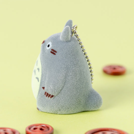 [Ghibli] My Neighbor Totoro Flocking Keychain – Totoro