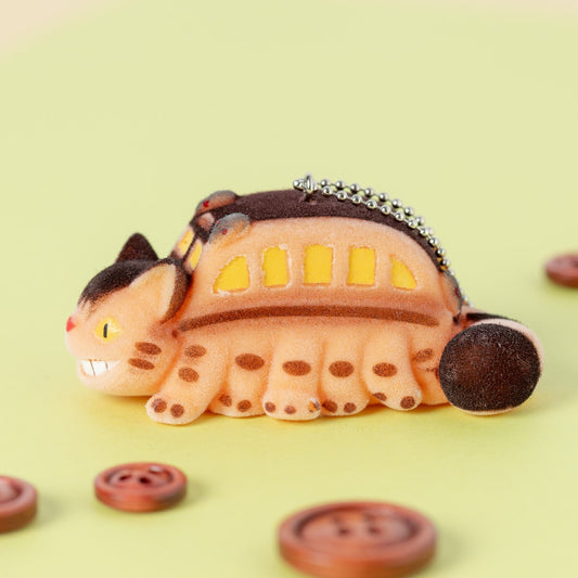 [Ghibli] My Neighbor Totoro Flocking Keychain – Catbus
