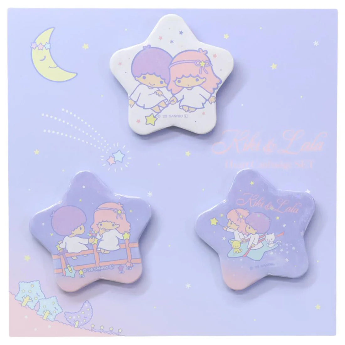 Little Twin Stars Star Can Badge 3 Set Starry Sky Retro