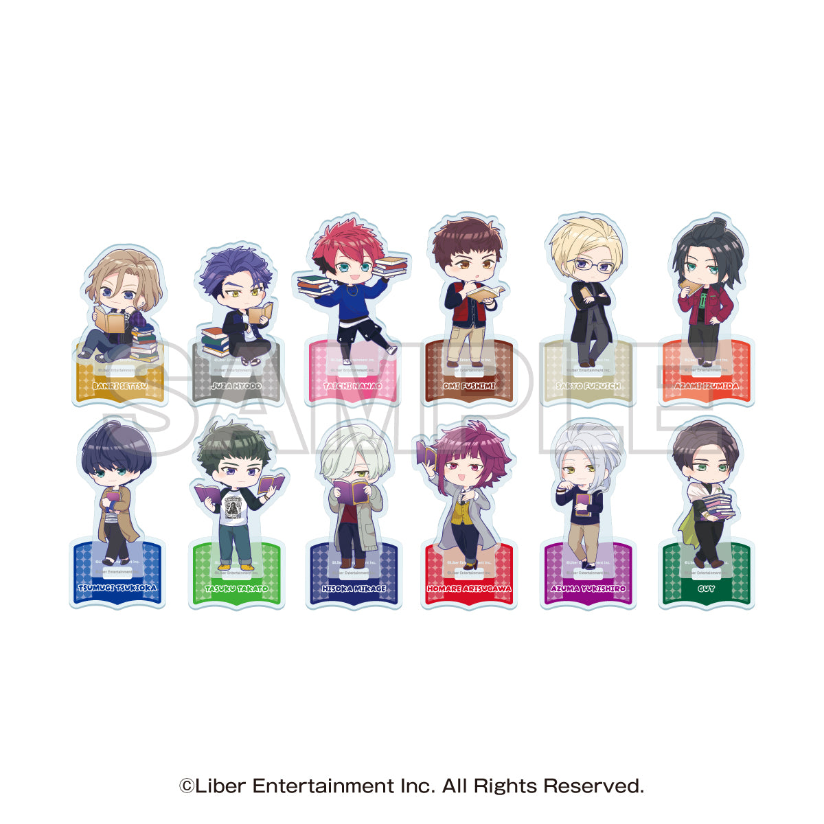 A3! Bookstore Collaboration Campaign Trading Mini Chara Acrylic Stand Autumn Troupe & Winter Troupe