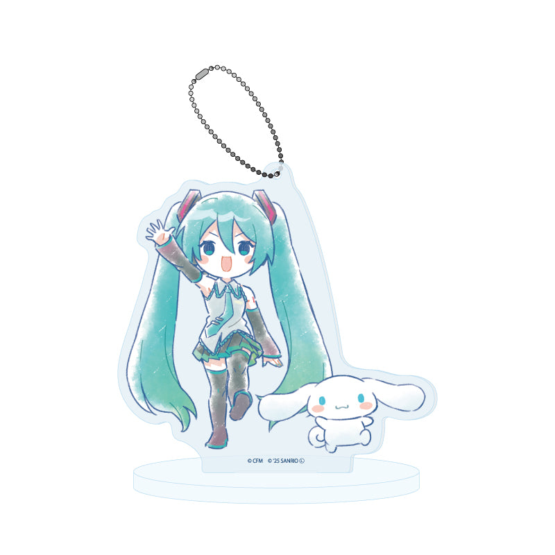 Acrylic Stand Key Chain Hatsune Miku x Cinnamoroll 27 Graff Art Illustration