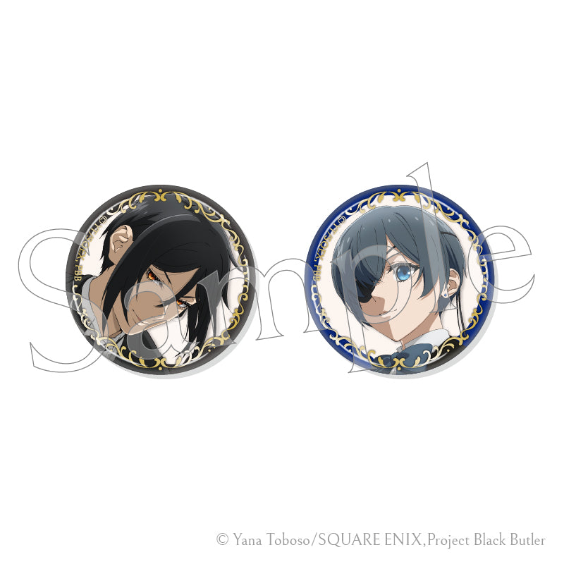 Black Butler Public School Arc Gilding Can Badge Set 1 Sebastian Michaelis & Ciel Phantomhive