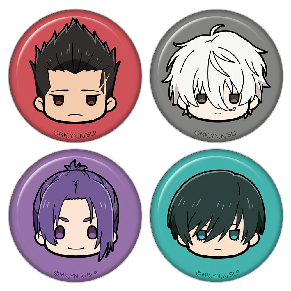 Blue Lock Churu Chara Mini Can Badge 4 Set B (Barou , Nagi , Reo & Rin)