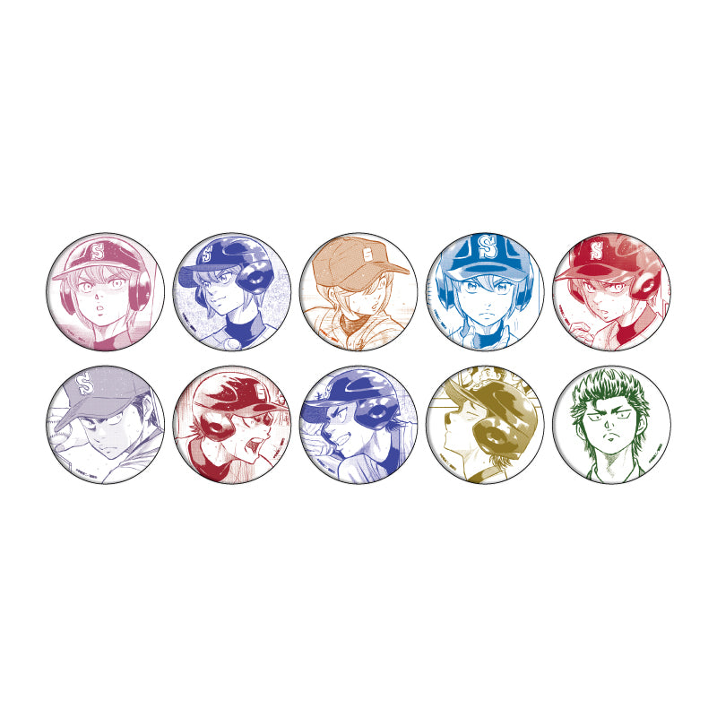 Can Badge Ace of Diamond act II 21 Kominato Haruichi & Kuramochi Yoichi Box (Official Illustration)