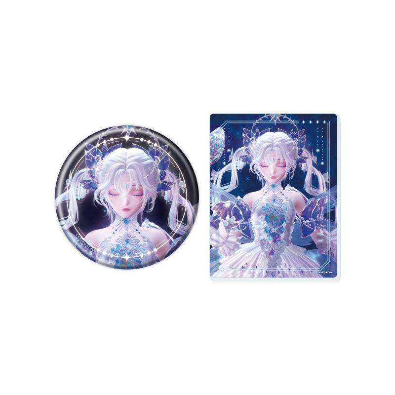 Can Badge & Acrylic Card Set Shining Nikki x Mai Yoneyama 02 Stone of a Rainbow Song (Official Illustration)