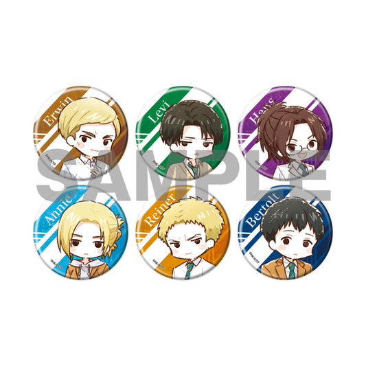 Can Badge Attack on Titan 02 School Uniform Ver. (Graff Art Illustration)