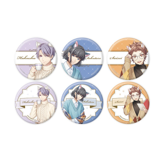 Can Badge Bungo to Alchemist 50 Cat Ver. (Original Illustration)
