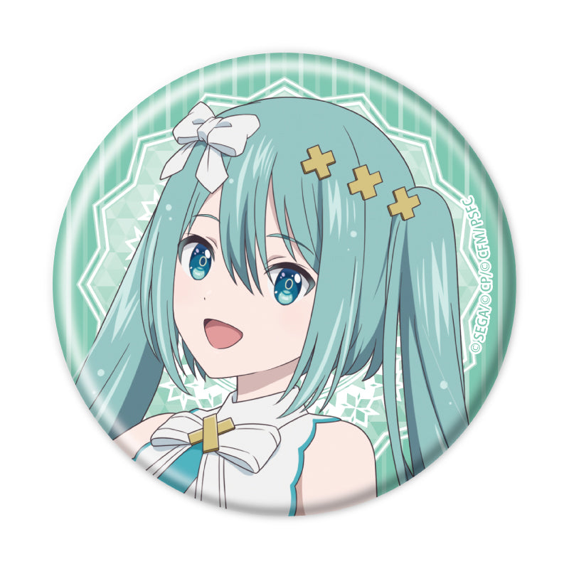 Can Badge COLORFUL STAGE! The Movie: A Miku Who Can't Sing 01 Hirakareta Mado no SEKAI no Hatsune Miku Collaboration Cafe Ver. (Original Illustration)