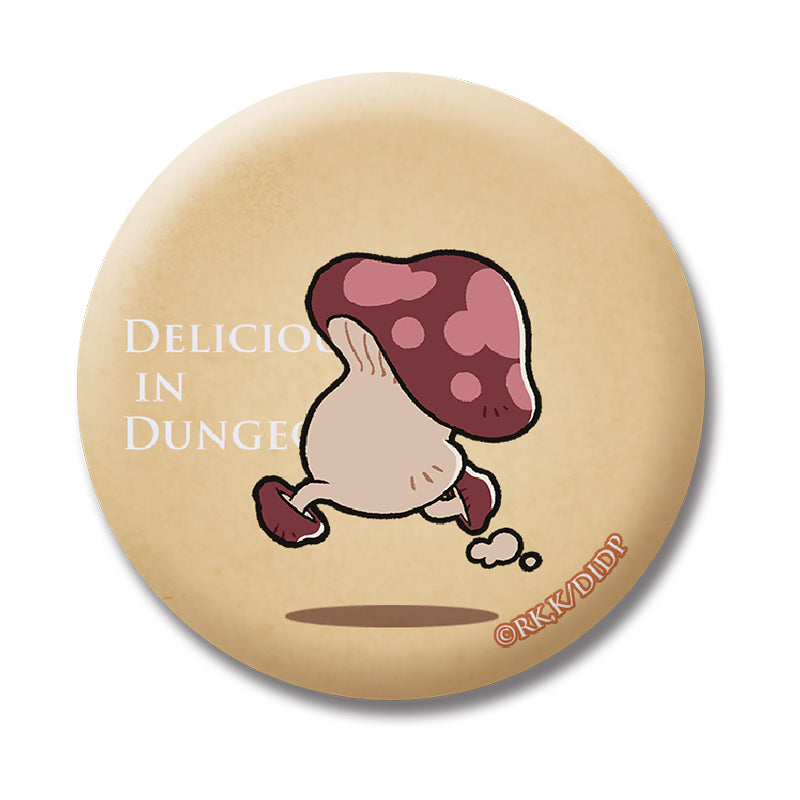 Delicious in Dungeon Walking Mushroom Can Badge