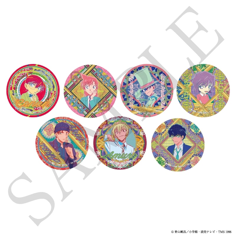 Detective Conan Trading Can Badge Victorian Motif