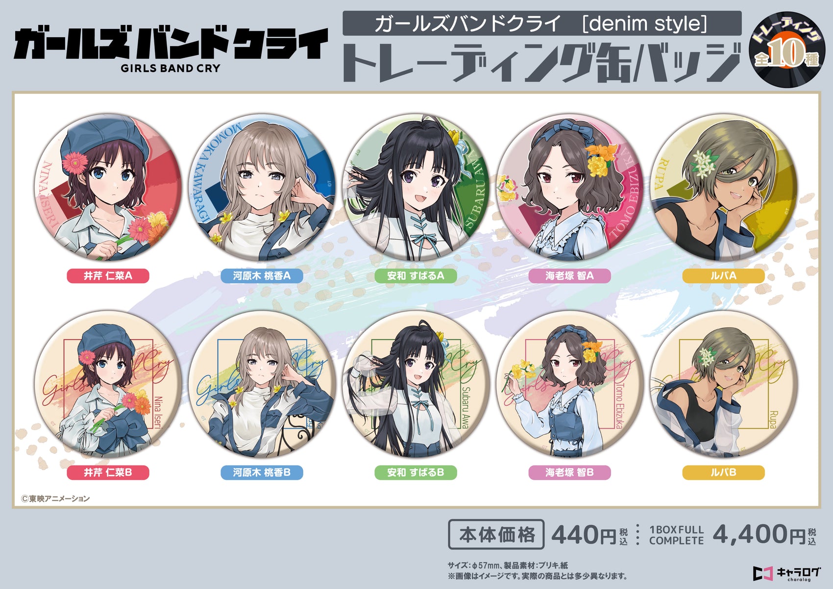 Girls Band Cry Trading Can Badge (Denim Style)