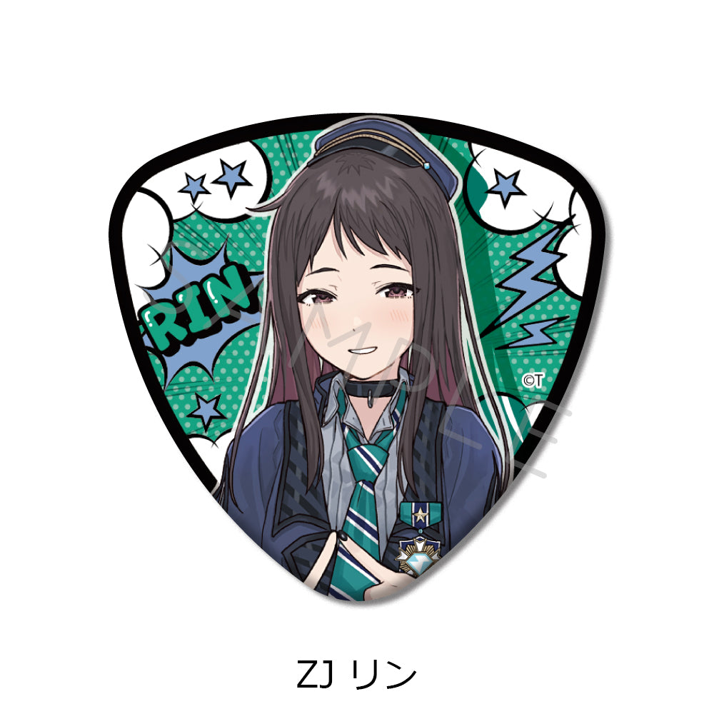 Girls Band Cry Vol. 5 Pick Type Can Badge ZJ Rin