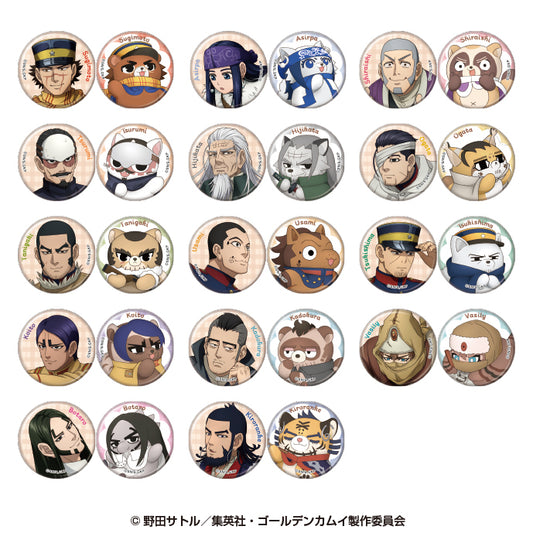 Golden Kamuy x Doubutsu Phose Can Badge Set Collection