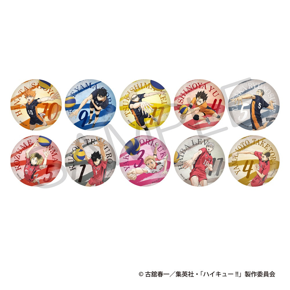 Haikyu!! Kirakira Can Badge Collection Decisive Battle at the Garbage Dump Ver. A