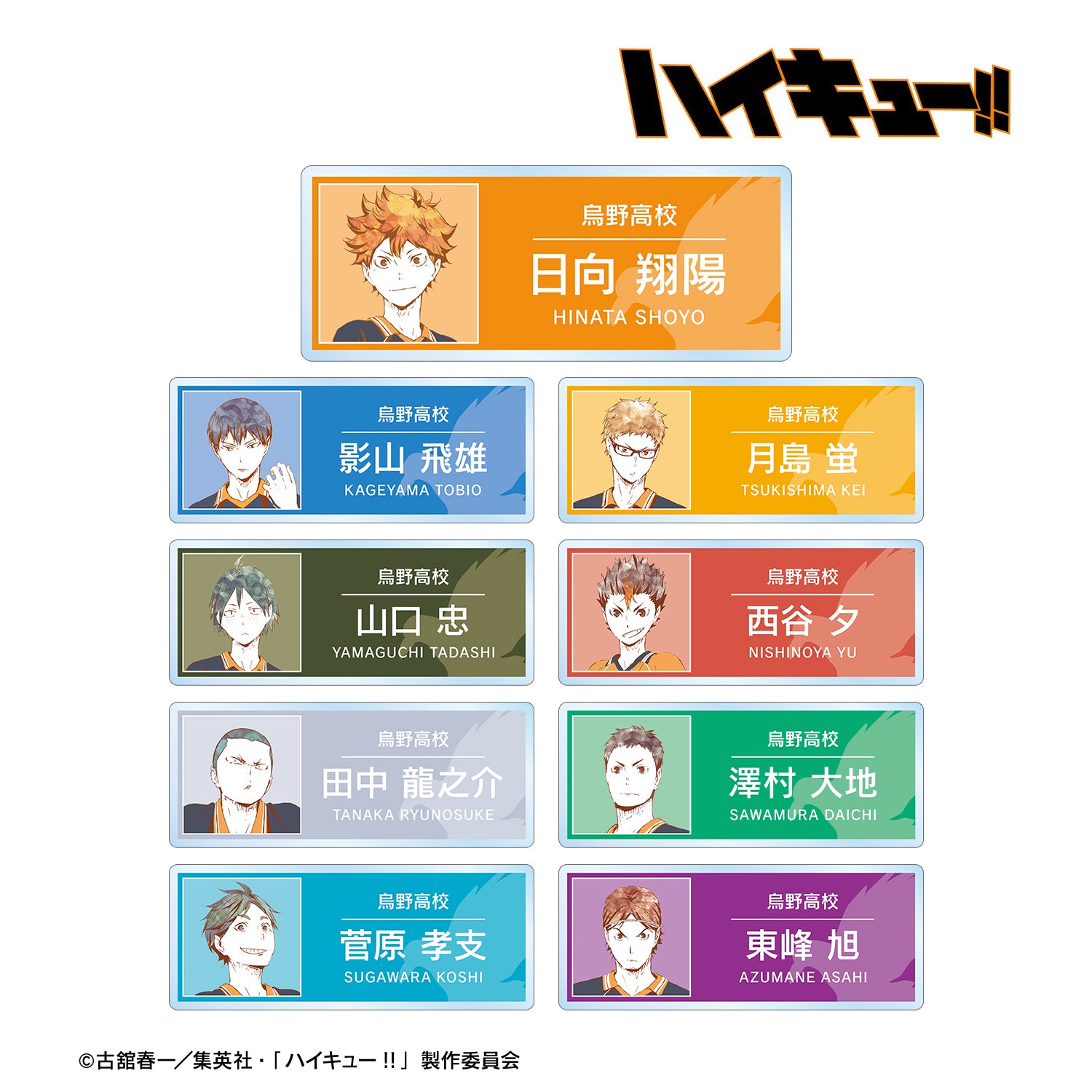 Haikyu!! Trading Ani-Art Vol. 1 Acrylic Name Plate Ver. A