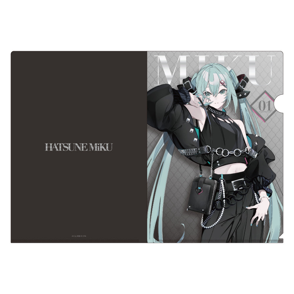 Hatsune Miku x SOLWA Metallic Clear File Art by Yonemuro