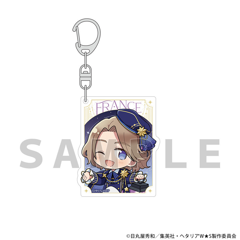 Hetalia World Stars Acrylic Key Chain France / Starry Sky Outfit
