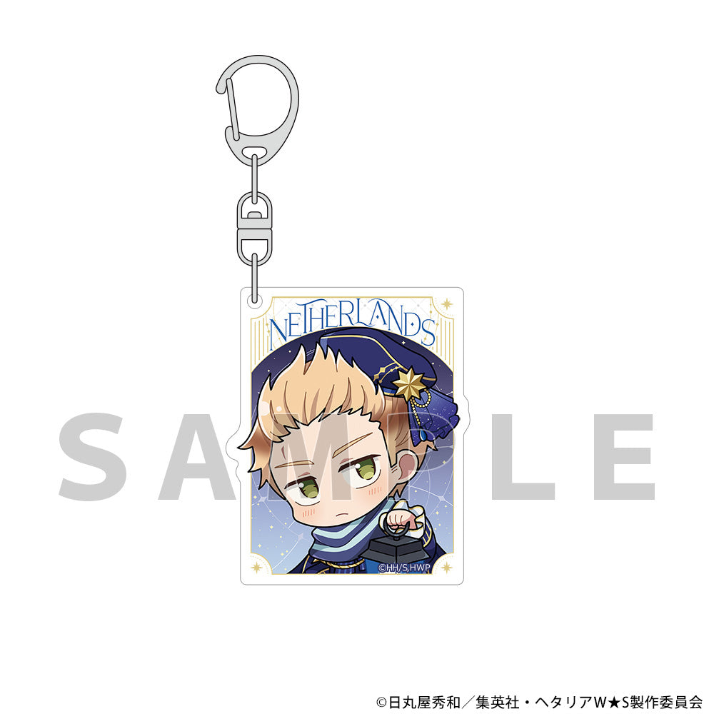 Hetalia World Stars Acrylic Key Chain Netherlands / Starry Sky Outfit