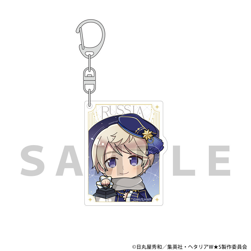 Hetalia World Stars Acrylic Key Chain Russia / Starry Sky Outfit
