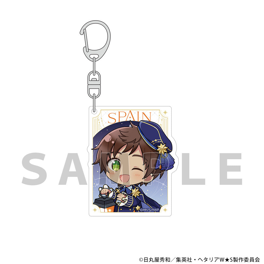 Hetalia World Stars Acrylic Key Chain Spain / Starry Sky Outfit