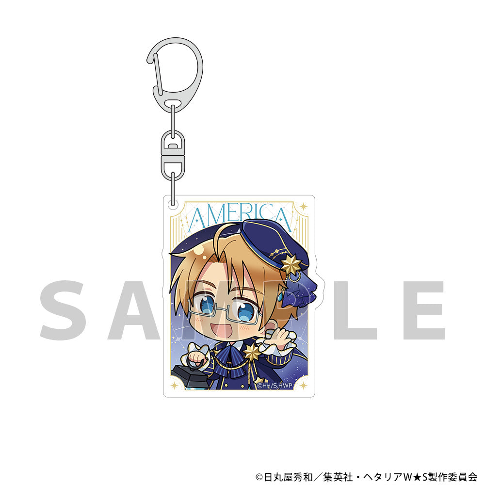 Hetalia World Stars Acrylic Key Chain USA / Starry Sky Outfit