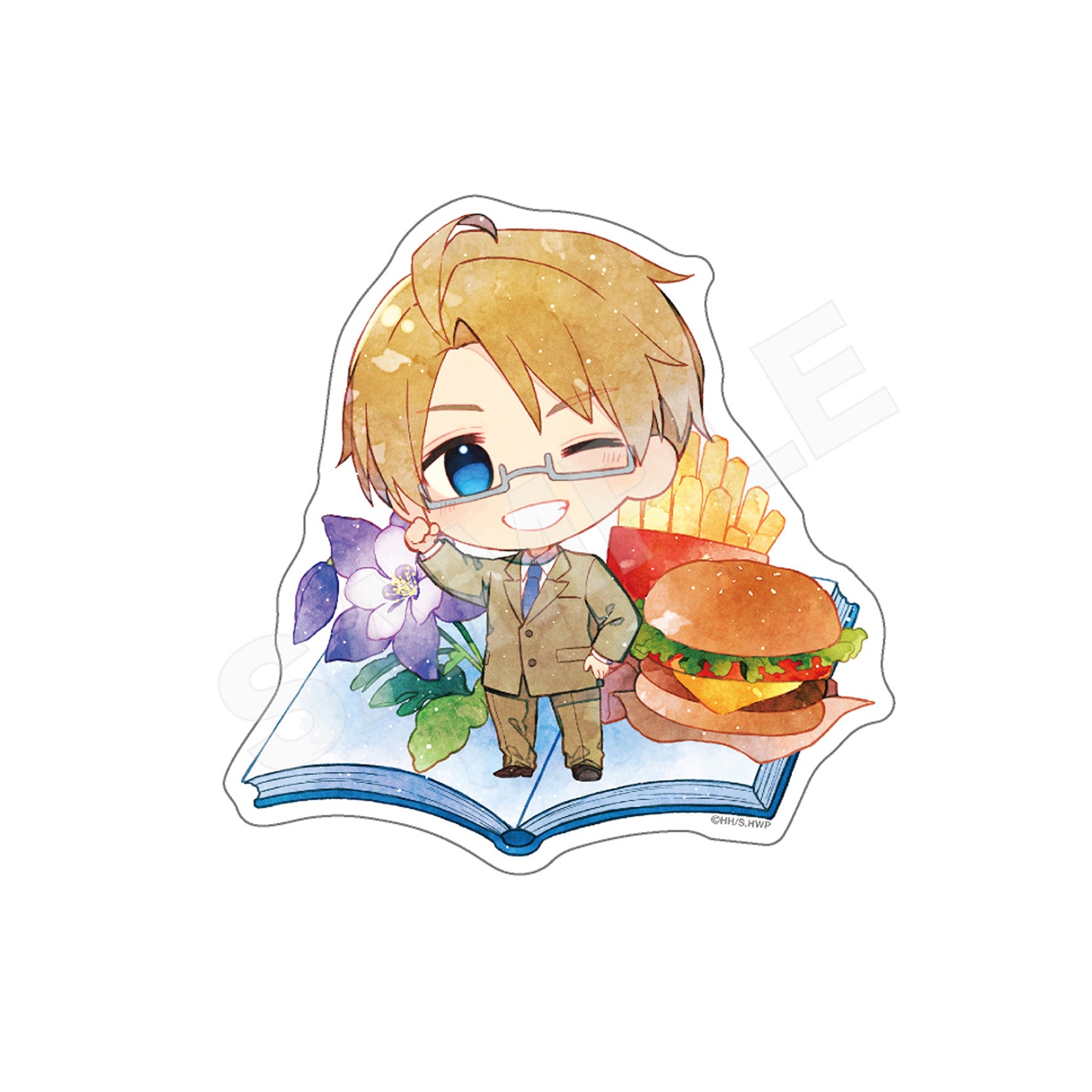 Hetalia World Stars Chara Deru Art Sticker 04 USA