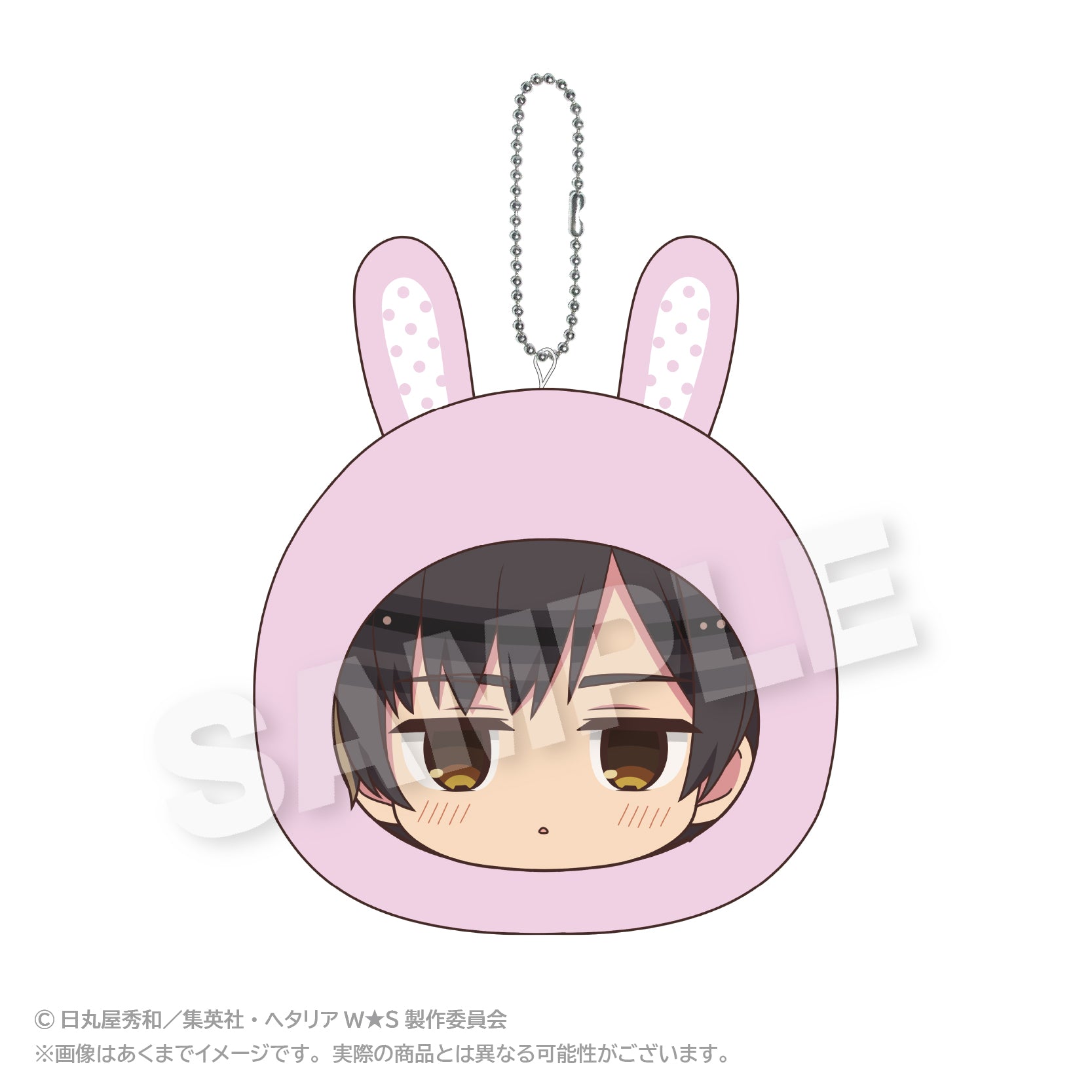 Hetalia World Stars Cushion Key Chain Animal Hoodie Ver. Japan