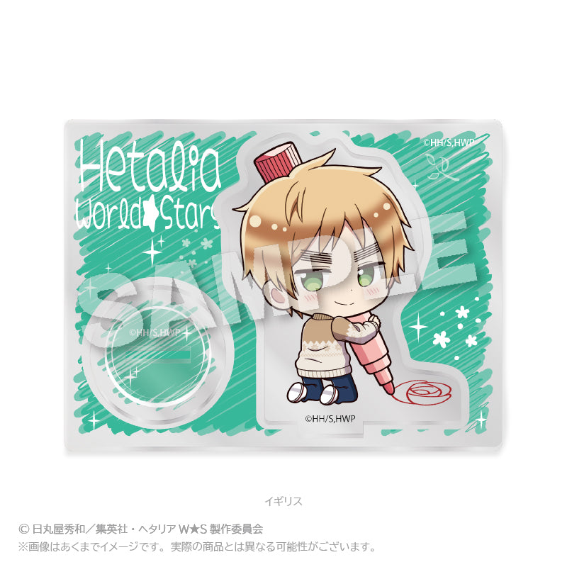 Hetalia World Stars Mini Character Stand Oekakiccho Ver. United Kingdo ...