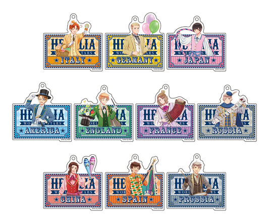 Hetalia World Stars Original Illustration Acrylic Key Chain Collection Circus Ver.