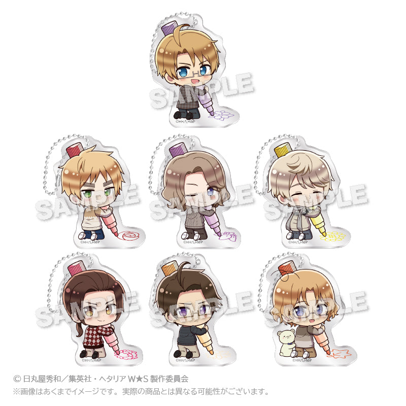 Hetalia World Stars Trading Acrylic Key Chain Oekakiccho Ver. Vol. 2