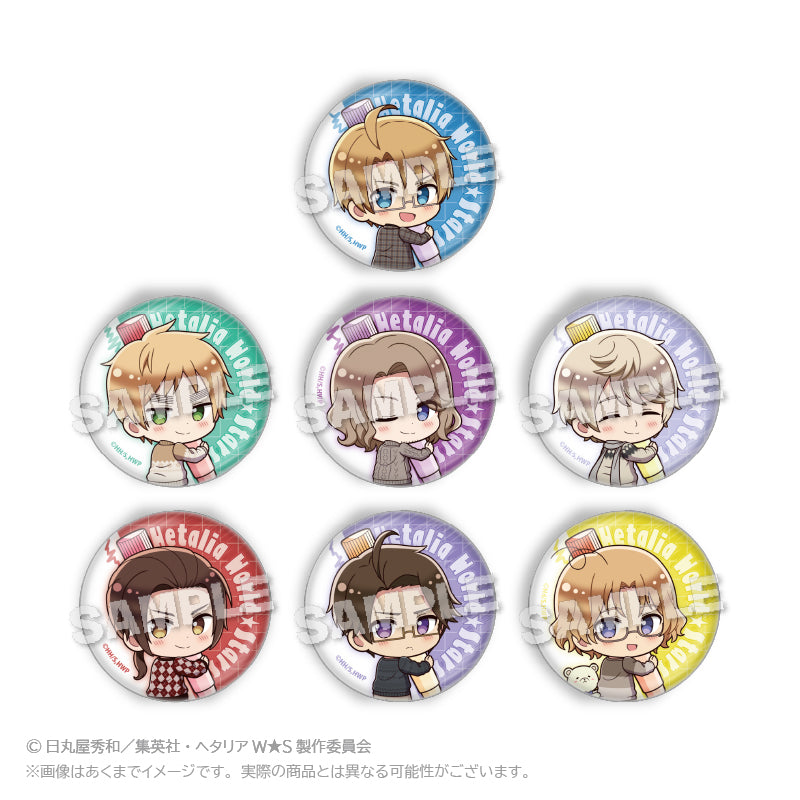 Hetalia World Stars Trading Can Badge Oekakiccho Ver. Vol. 2
