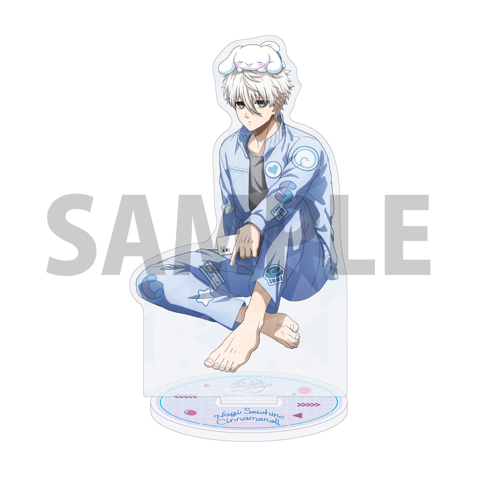 Hologram Acrylic Stand Blue Lock x Sanrio Characters 01 Nagi Seishiro x Cinnamoroll (Collaboration Illustration)