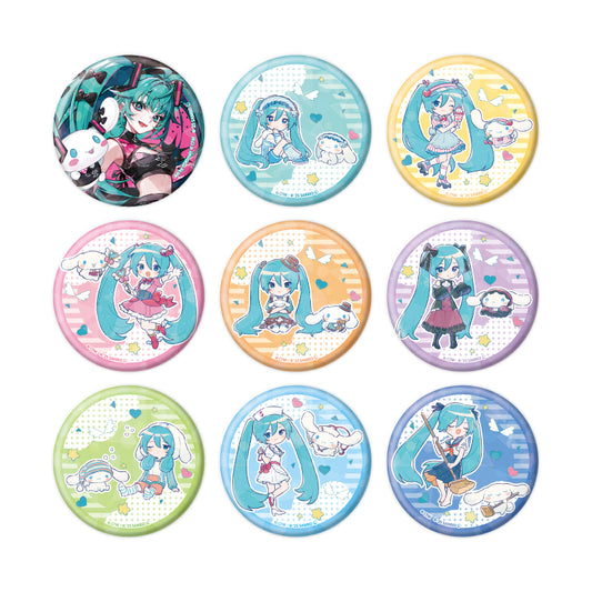 Hologram Can Badge (57mm) Hatsune Miku x Cinnamoroll 03 Collaboration Illustration