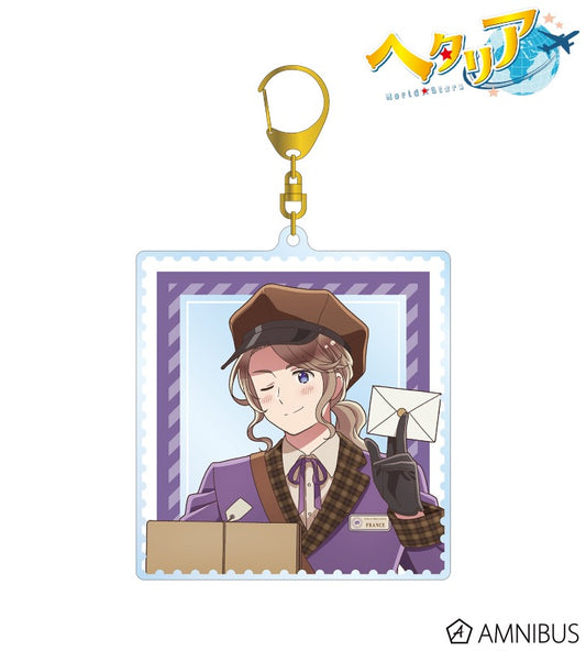 Hetalia World Stars Original Illustration France Postman Ver. Big Acrylic Key Chain