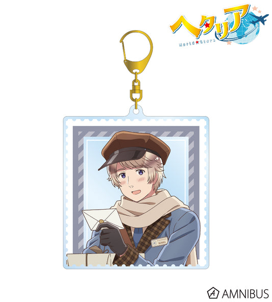 Hetalia World Stars Original Illustration Russia Postman Ver. Big Acrylic Key Chain