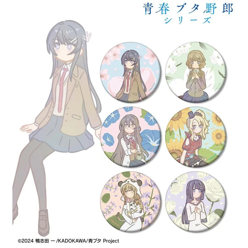 Seishun Buta Yaro Series Trading Botania Matte Can Badge