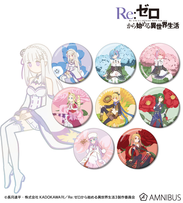 Re:Zero kara Hajimeru Isekai Seikatsu Trading Botania Can Badge