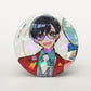 Hologram Can Badge (57mm) Hanamaru Manga Vol. 100 Anniversary Fair 02