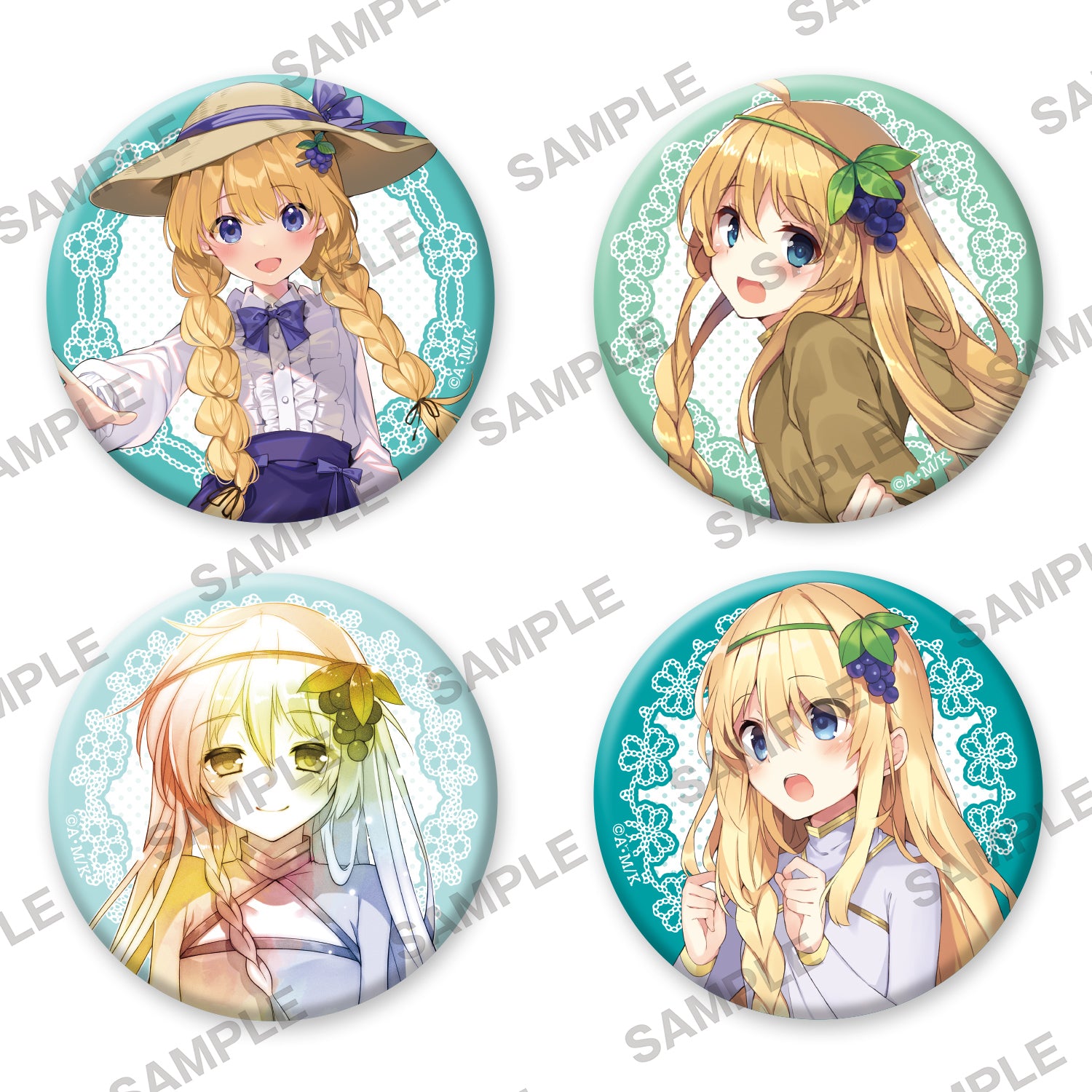 Kono Subarashii Sekai ni Shukufuku wo! Birthday Celebration 2023 Can Badge 4 Set Iris