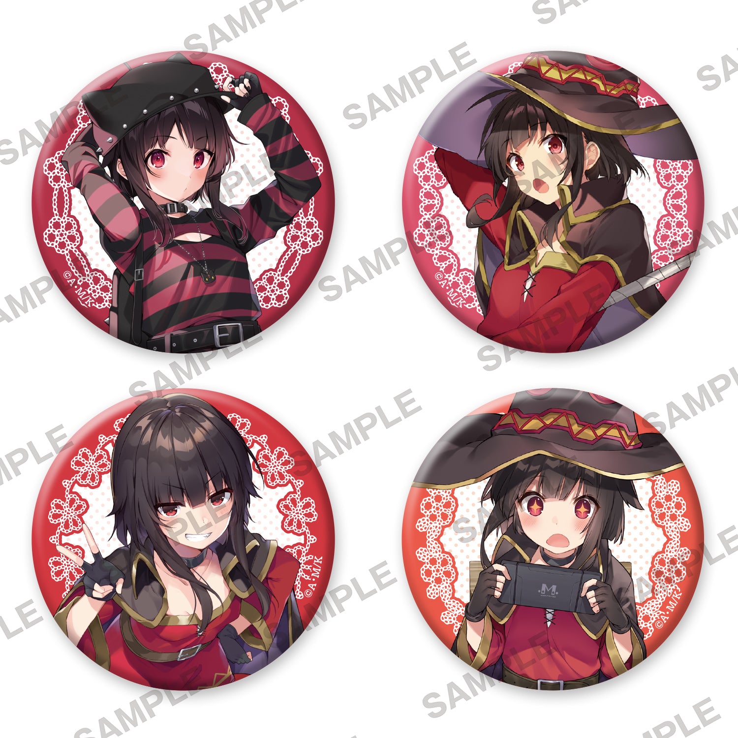 Kono Subarashii Sekai ni Shukufuku wo! Birthday Celebration 2023 Can Badge 4 Set Megumin