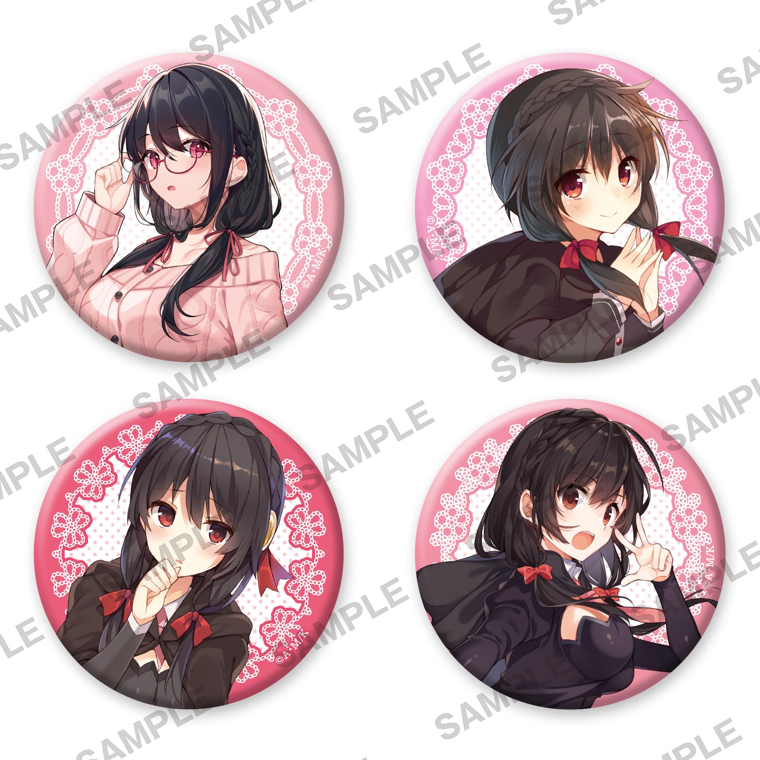 Kono Subarashii Sekai ni Shukufuku wo! Birthday Celebration 2023 Can Badge 4 Set Yunyun