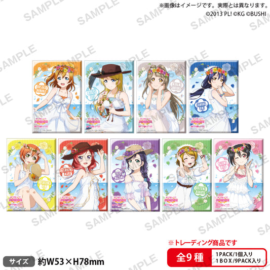 Love Live! School Idol Festival Square Can Badge Collection μ's Pool Ver.